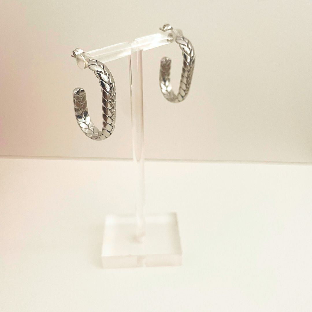 BOUCLES CAM ARGENTÉ