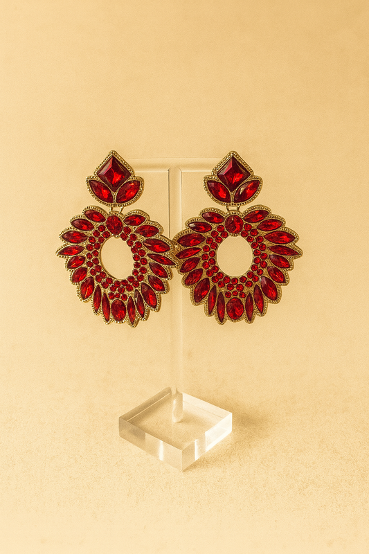 BOUCLES CALYSPO ROUGE