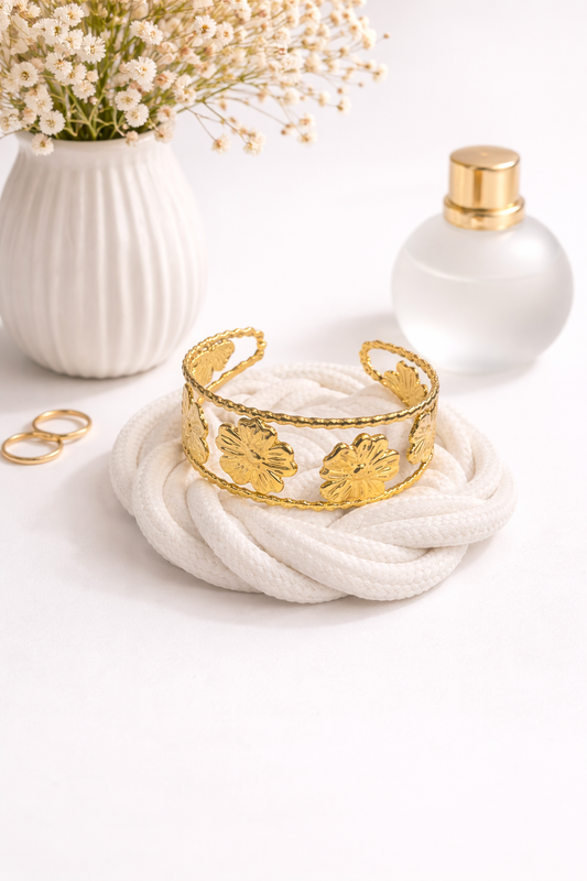 BRACELET JONC FLEUR