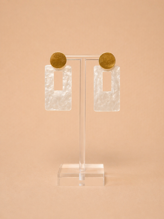 BOUCLES BECKY BLANC