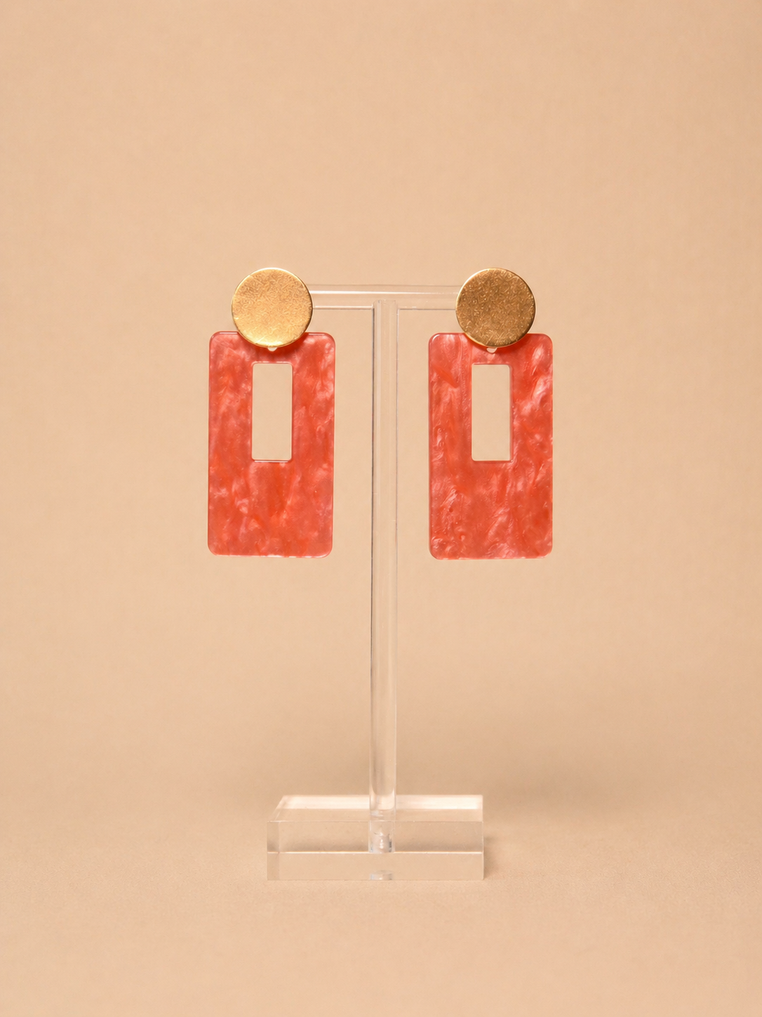 BOUCLES BECKY ROUGE